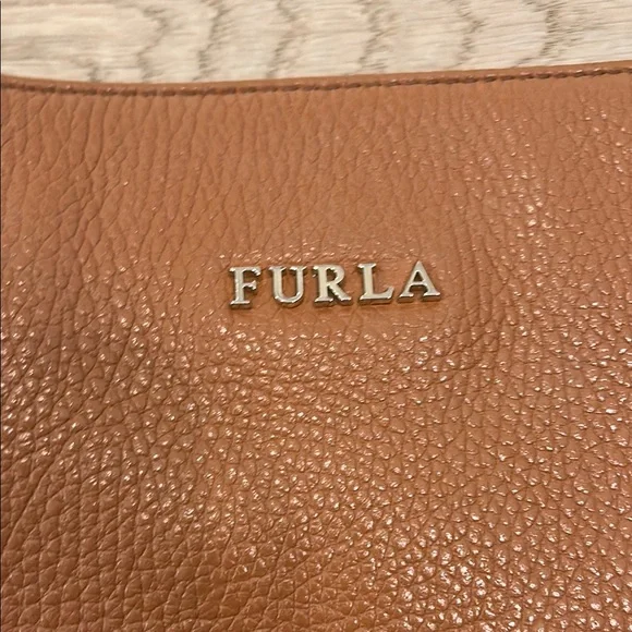 Furla Tan Crossbody Bag Minimalist Design - Picture 2 of 6